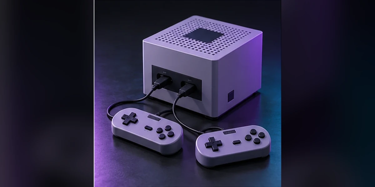 Retro Pixel Console, foto produk konsep